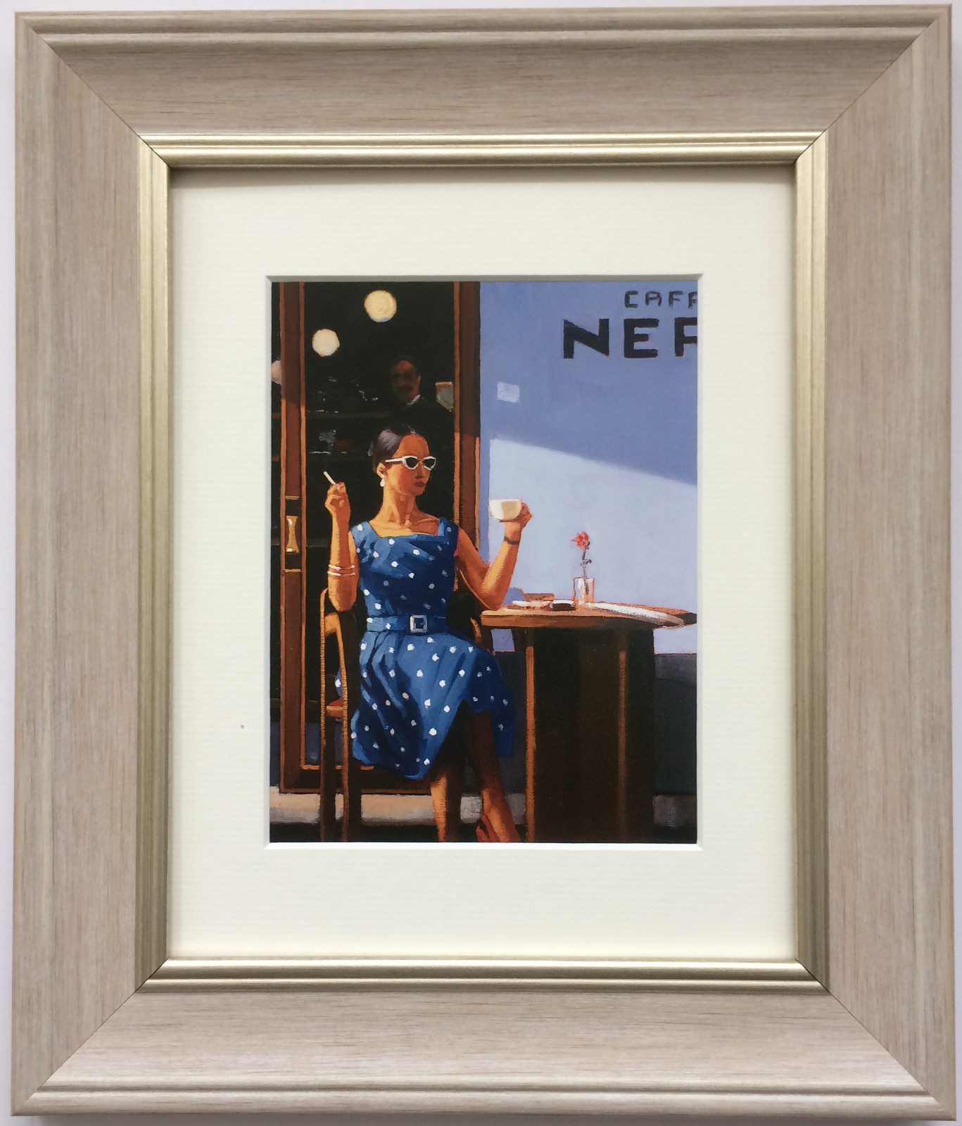 The Ice Maiden by Jack Vettriano Framed & Mounted Art Print Grey