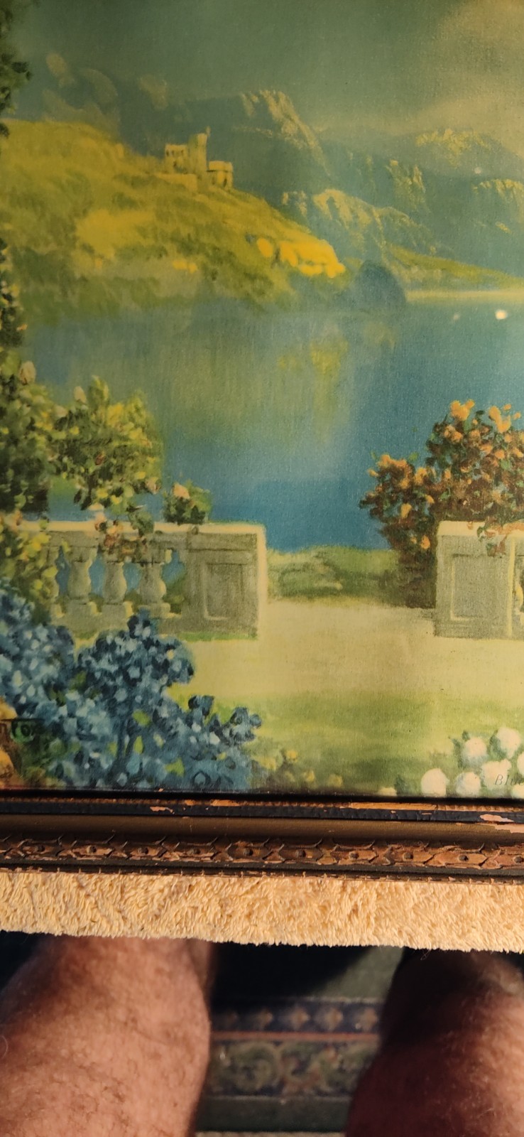 Vintage R Atkinson Fox Blue Lake 1930s NR