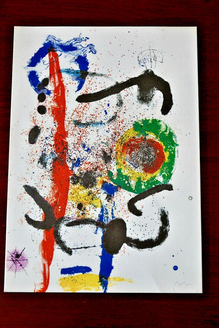 Joan Miro, La Cascada, Plate Signed Reproduction