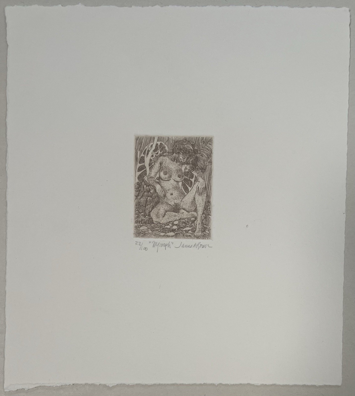 James A. Rome ‘Nymphs’ Signed Lithograph 22/100 ~ Rare Piece, Beautiful