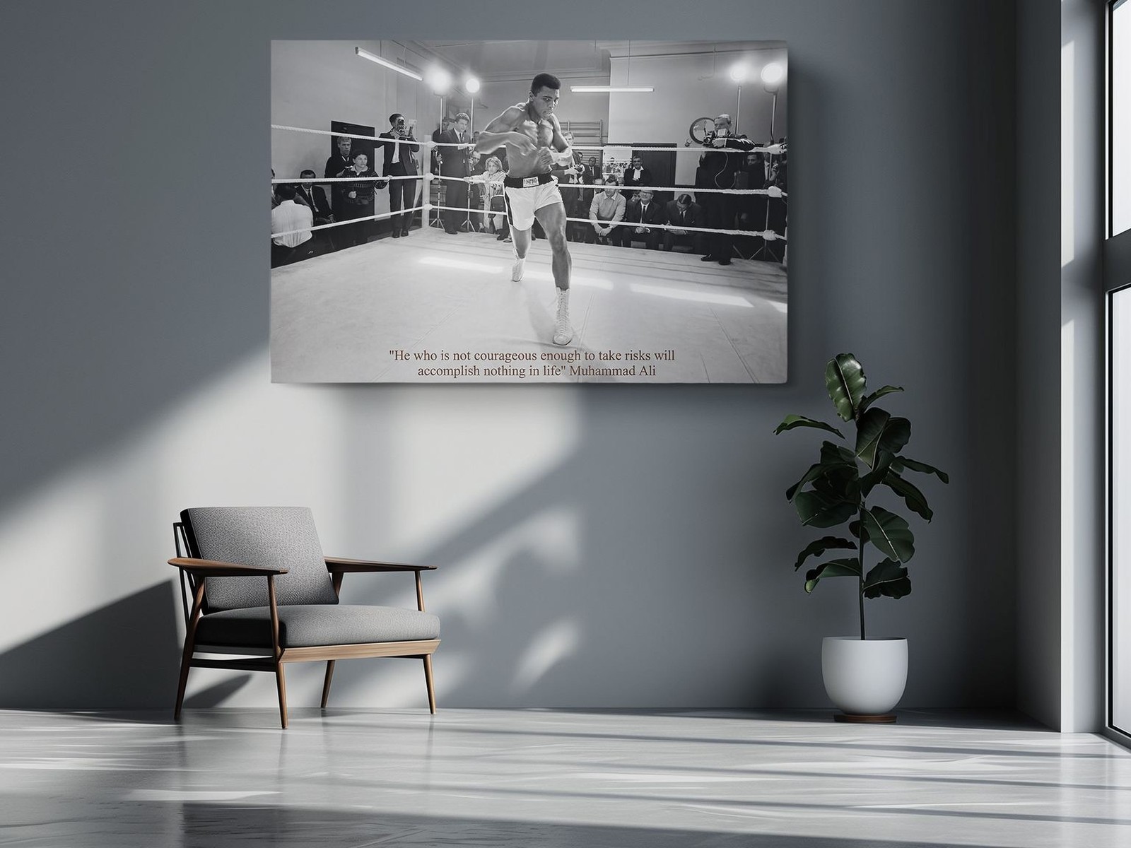 Muhammed Ali Boxing Pray Color Splash Poster Painting Canvas Print Art Decor