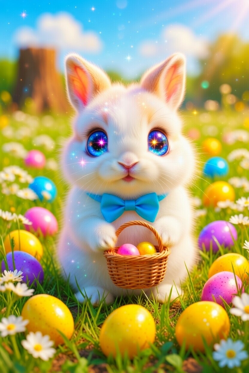 DIGITAL EASTER BUNNY PHOTO PRODUCT PHOTOGRAPH IMAGE WALLPAPER PRINT 0.99 1405