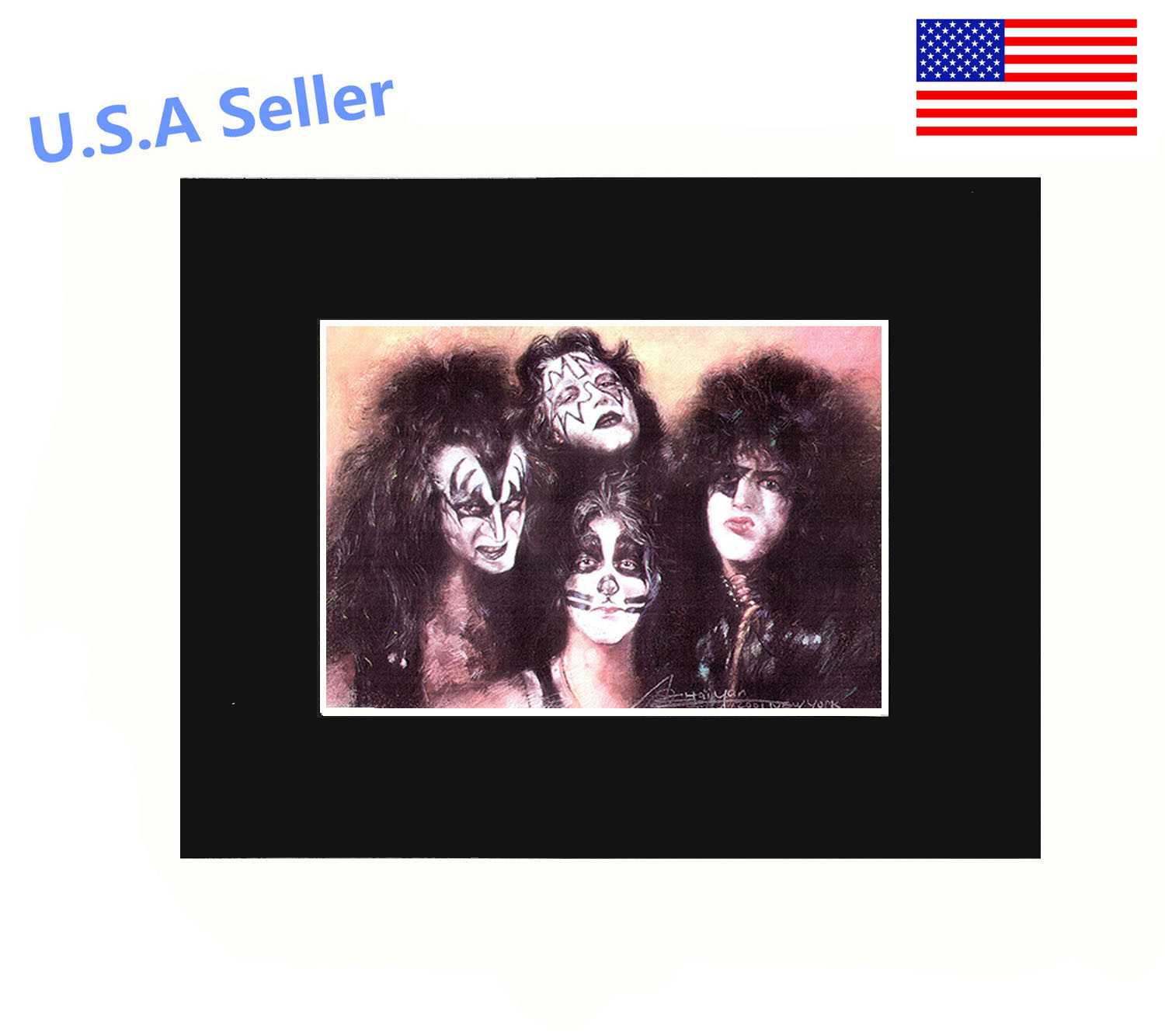 Kiss Band 8×10 matted Art Print Poster Decor picture Gift Photograph Display Art