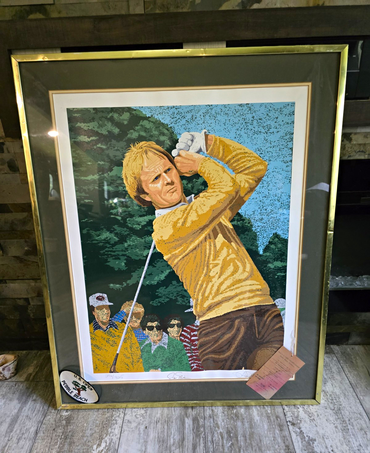 Rick Rush Limited Edition Numbered Serigraph “Jack Nicklaus” Framed 1981
