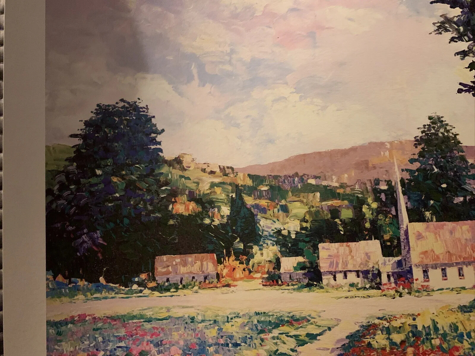 Alex Perez “The Chapel” Serio Lithograph Signed In Plate of 9500 COA Gallery Art