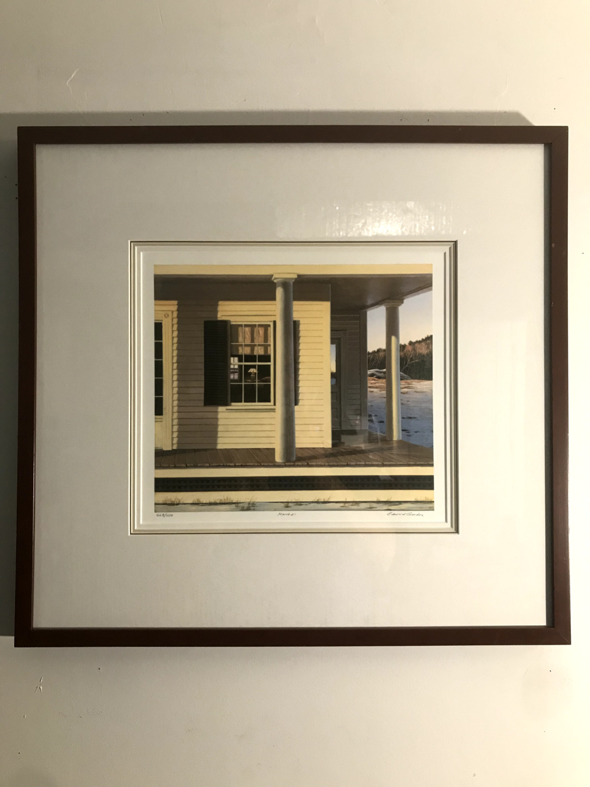 Edward Gordon “March 21” signed limited edition 668/750 framed