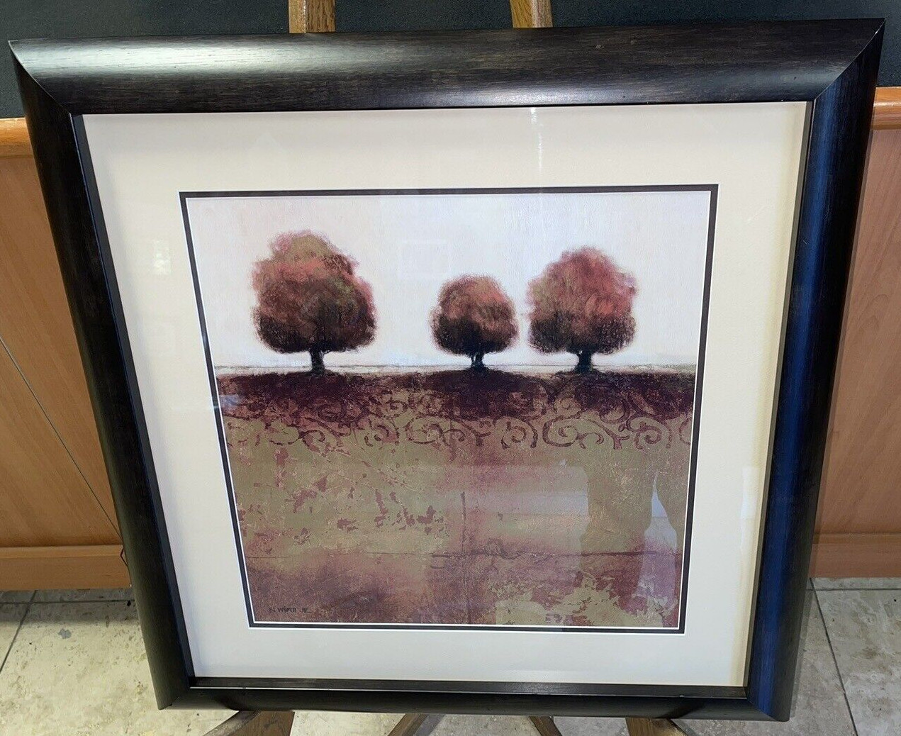 By Norman Wyatt “Arboreal Patterns II” Custom Framed & Matted Tree’s Landscape