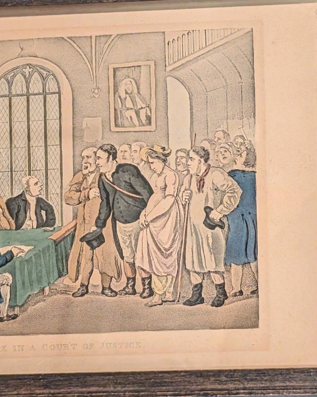 Pair of Antique 1820s Thomas Rowlandson Hand-Colored Etchings – Dr. Syntax Print