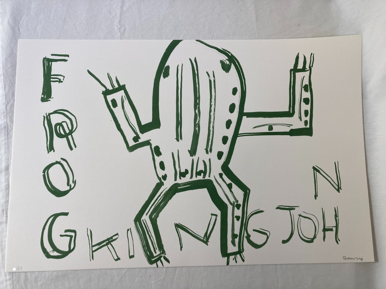 Rose Wylie King John Frog Limited Edition Print