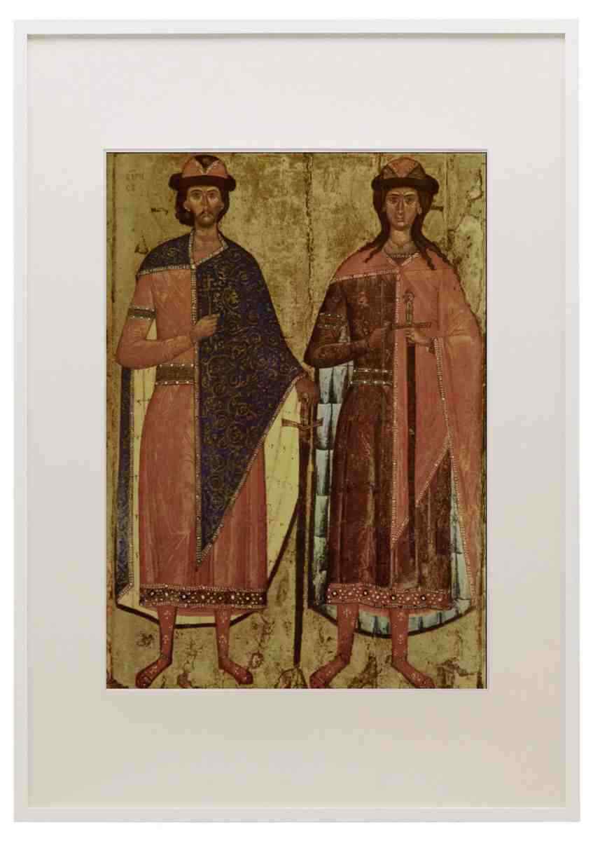 503092 St Boris And St Gleb Russian Museum Leningrad A3 A4 Framed Print Picture