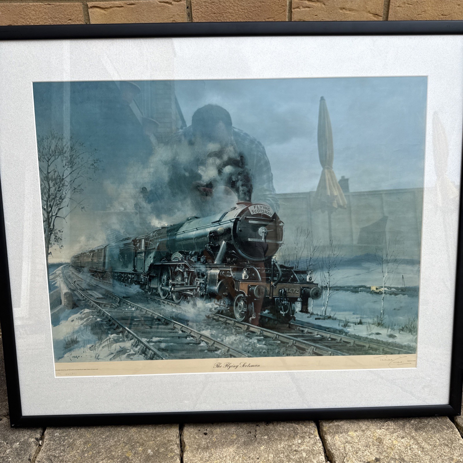 ‘THE FLYING SCOTSMAN’, SIGNED L/E PRINT by TERENCE CUNEO Limited To 850