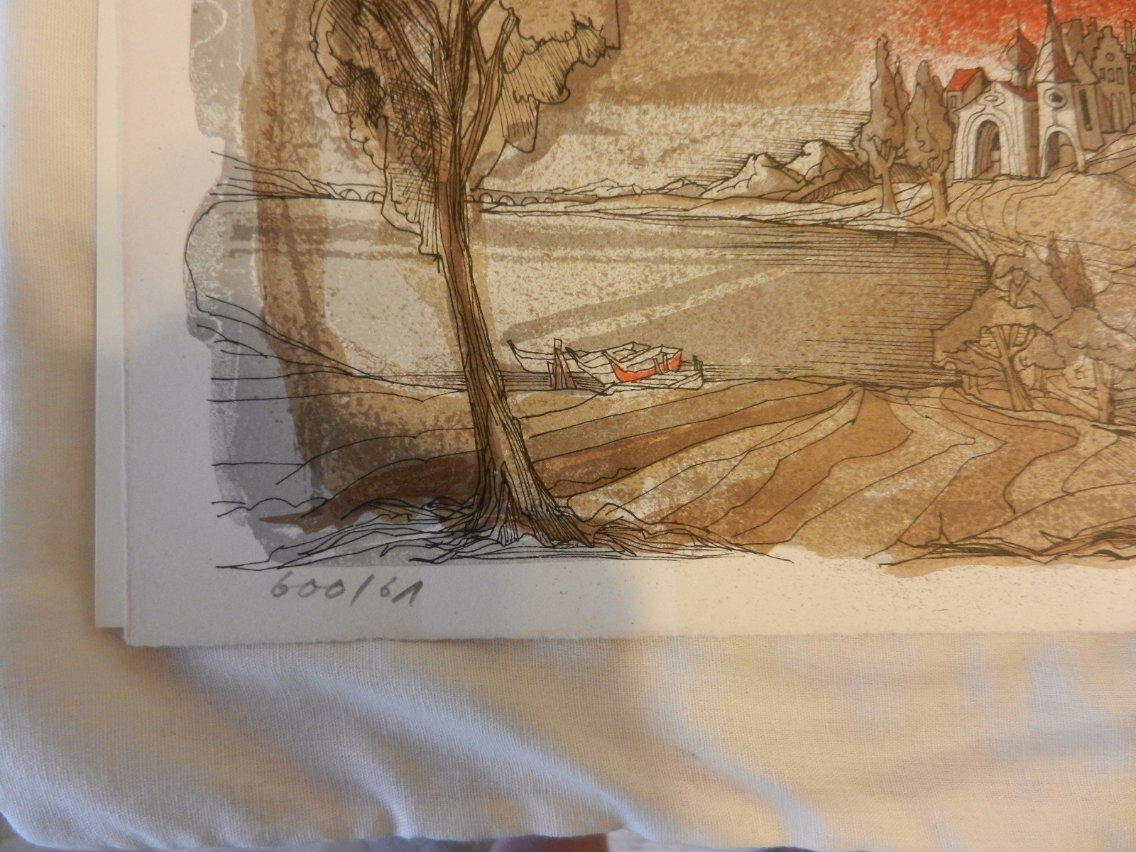 Dead Tree Lithograph Print by René Villiger Signed, Numbered 61/600