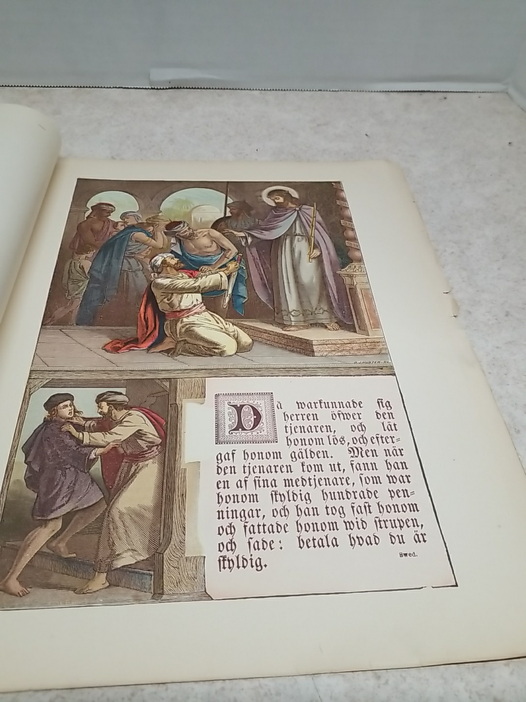 Religious Art Print, Master Forgiving Servants Debts