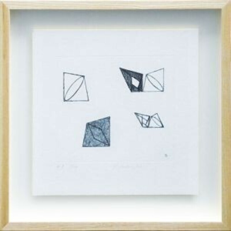 Robert Mangold 1989 Original Etching Aquatint Pencil Signed AP10 Minimalism Art