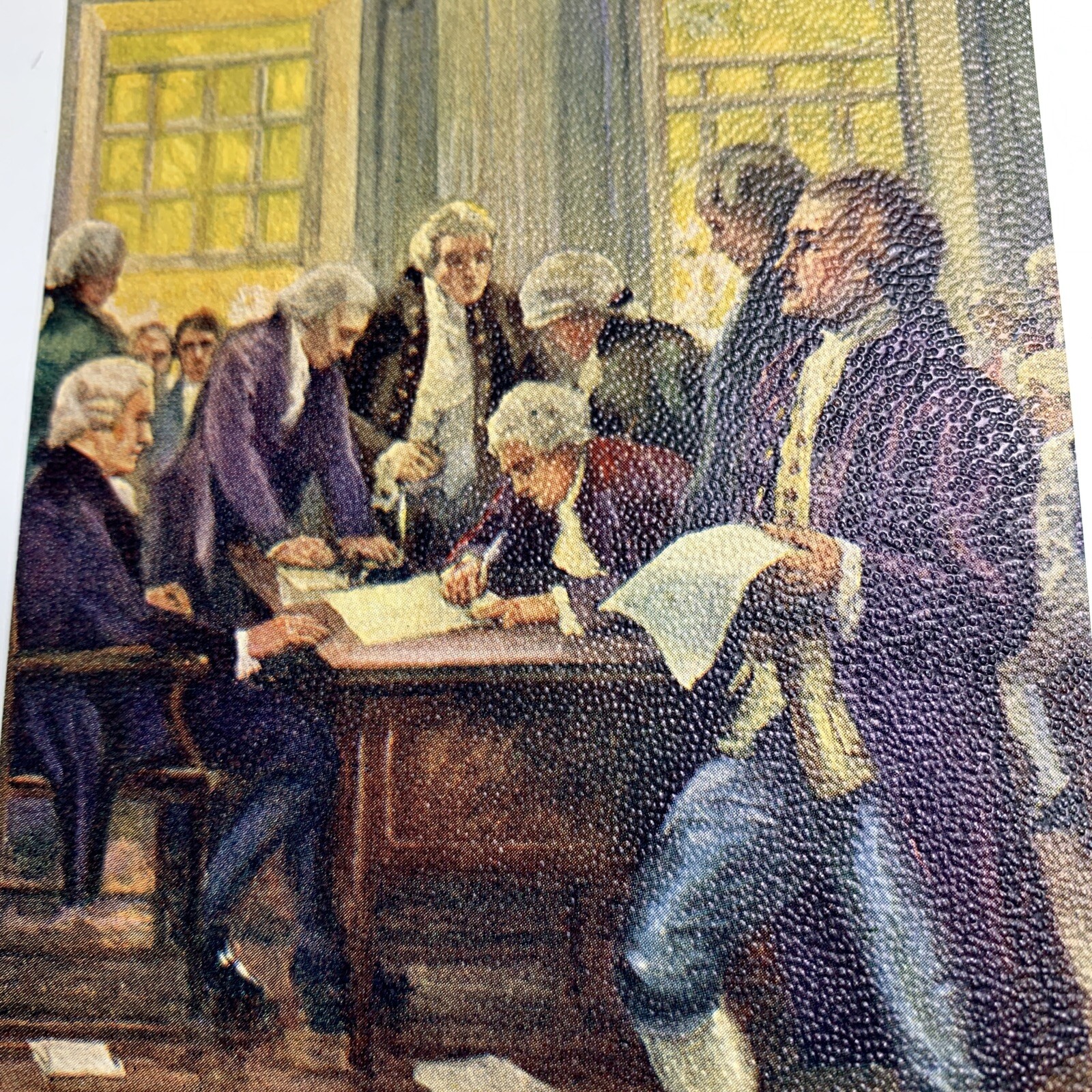 Lot Of 6 Original Art Print Patriotic History C 1940’s Washington Thanksgiving