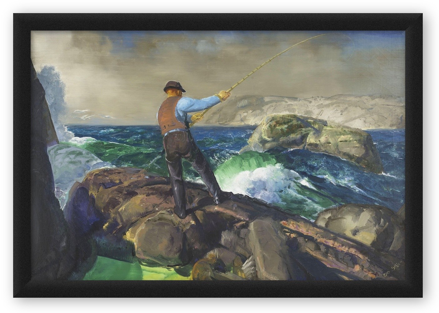 George Bellows – The Fisherman – Art Print on Paper or Canvas