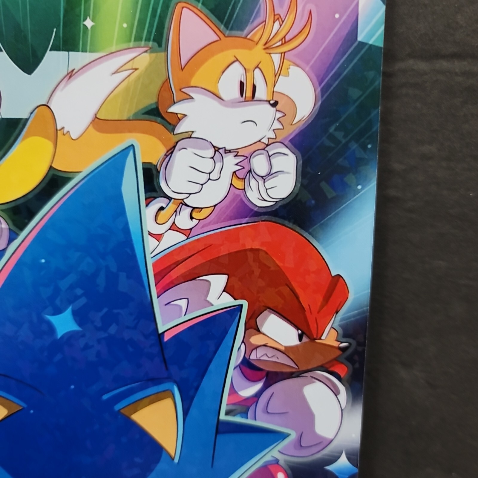 Sonic The Hedgehog Group Video Game Wall Photo Art Board Print 11.75in x 7.25in