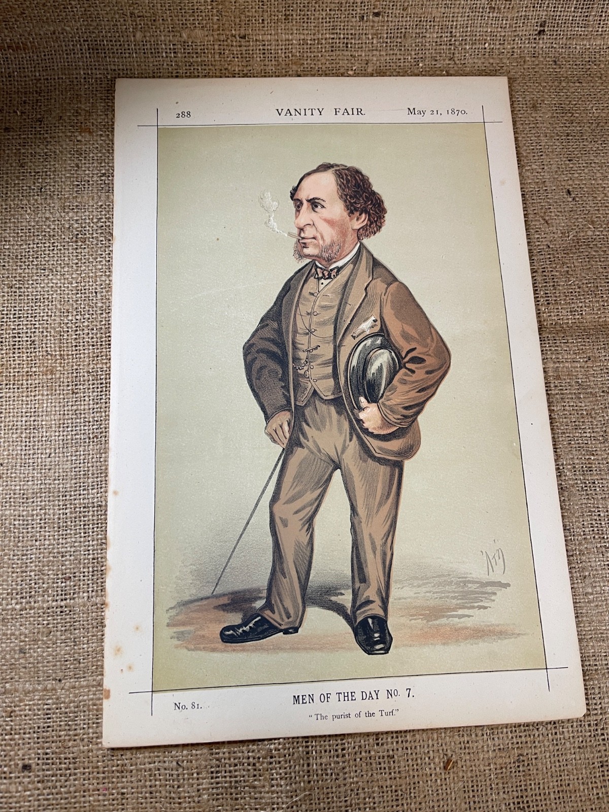 1869-73 Vanity Fair Men of the Day Lithographs Original 18 different Portraits