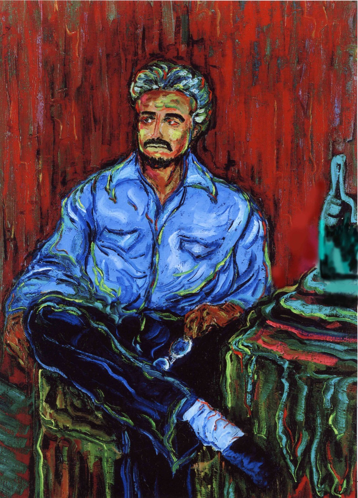 Self Portrait In Blue – Signed, Numbered, Limited Edition Print