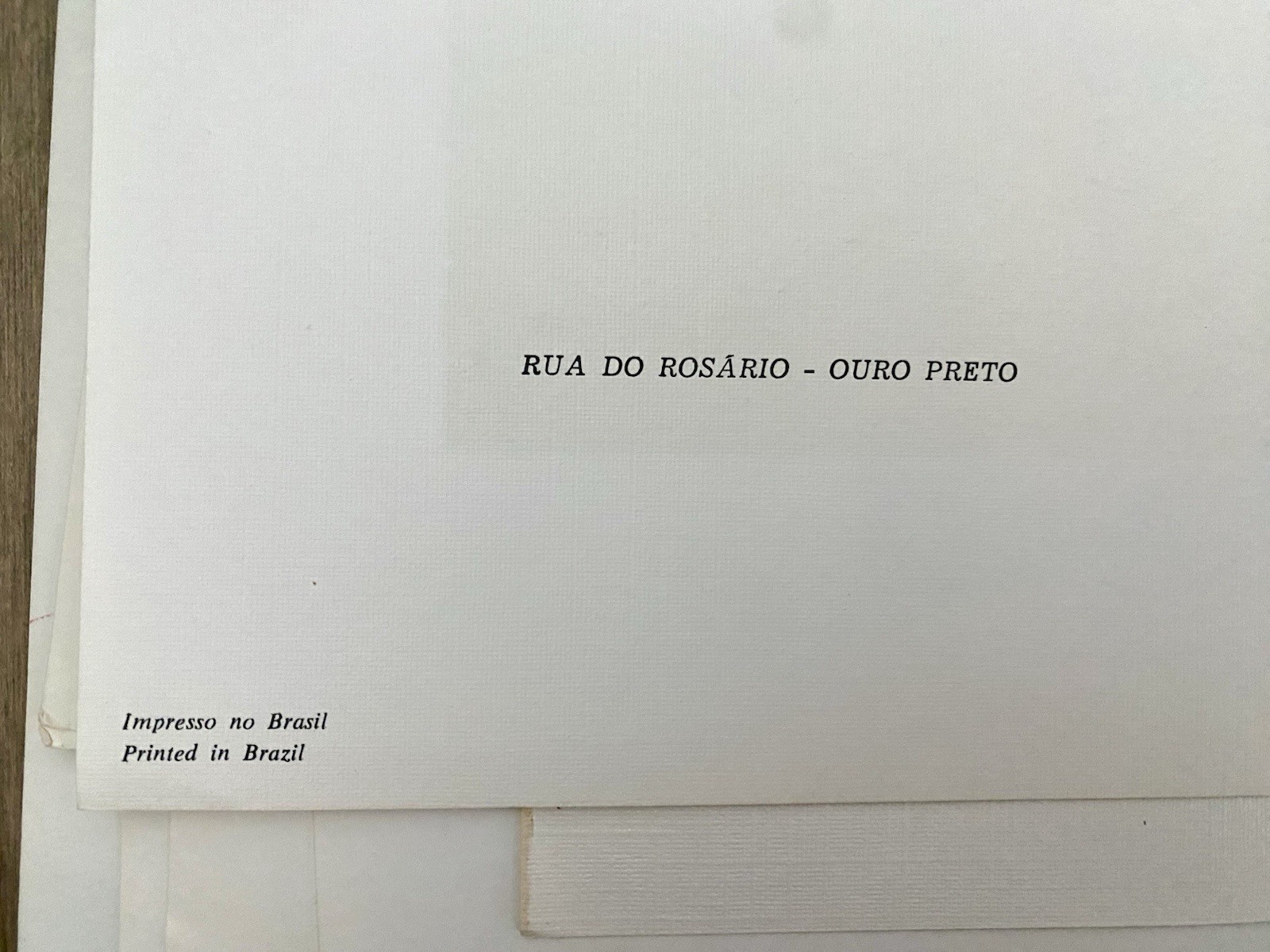 Vintage Lot Of 3 Omar Pellagatta Art Prints, 14”x17” Ouro Preto, Brazil w/Folder