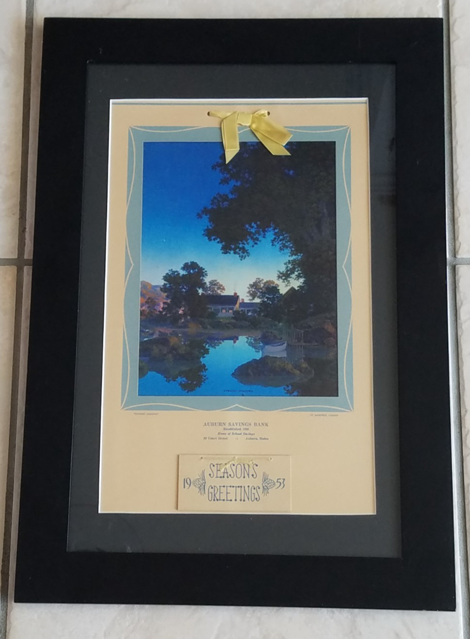 Original Maxfield Parrish Calendar *EVENING SHADOWS* Complete c1953