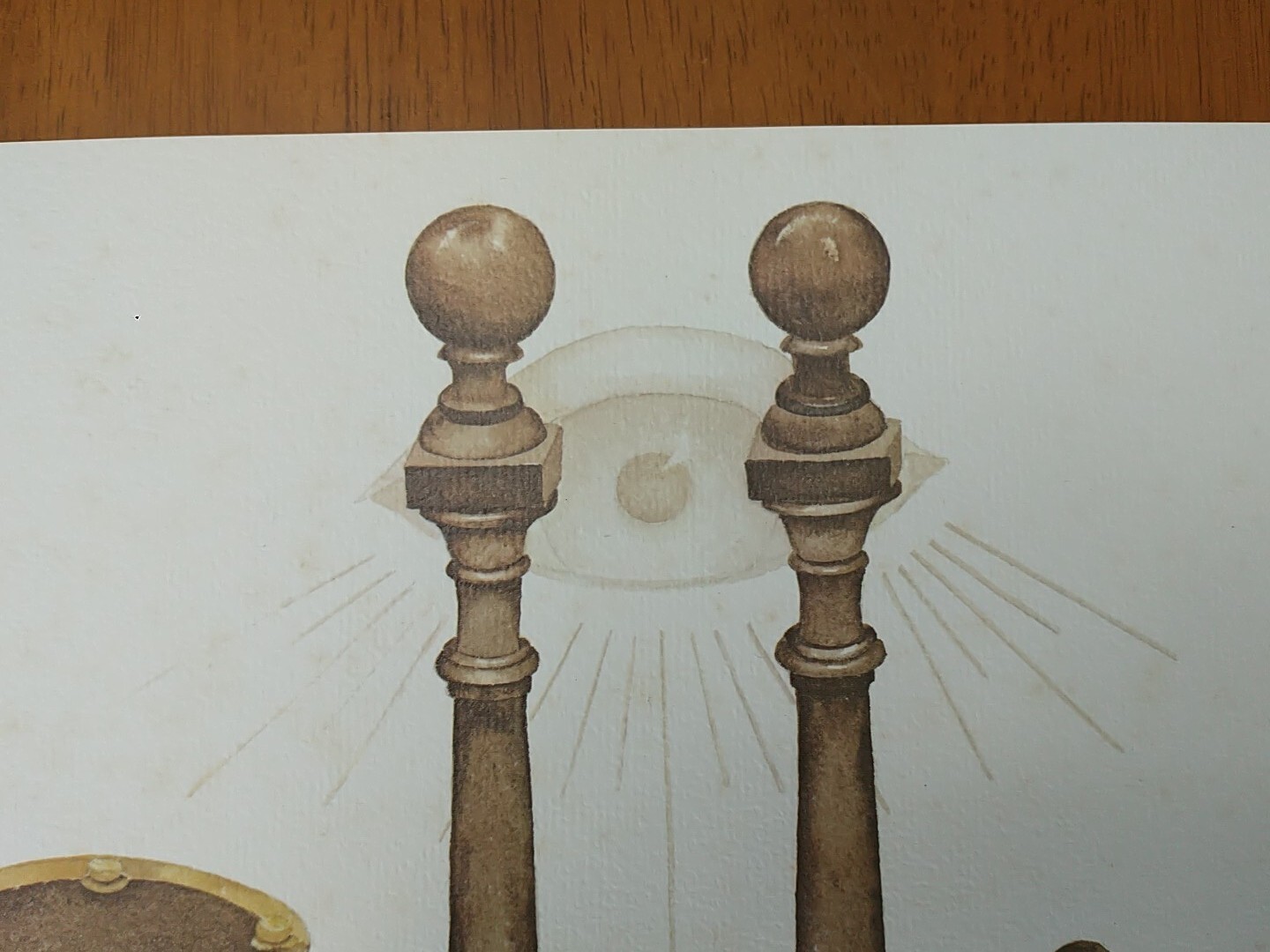 Jan Anderson “Friendship, Morality and Brotherly Love” Signed Print 1980 Masonic
