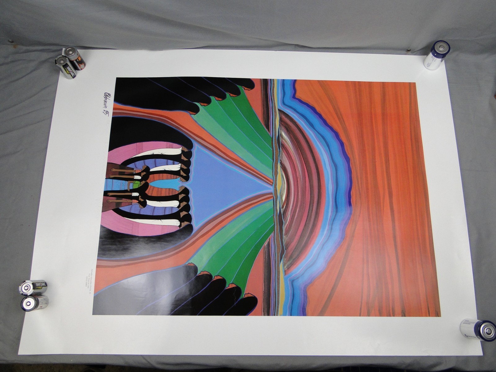 Amado Pena Celebracion 25 Hand Signed Fine Art Print Lithograph Sunset