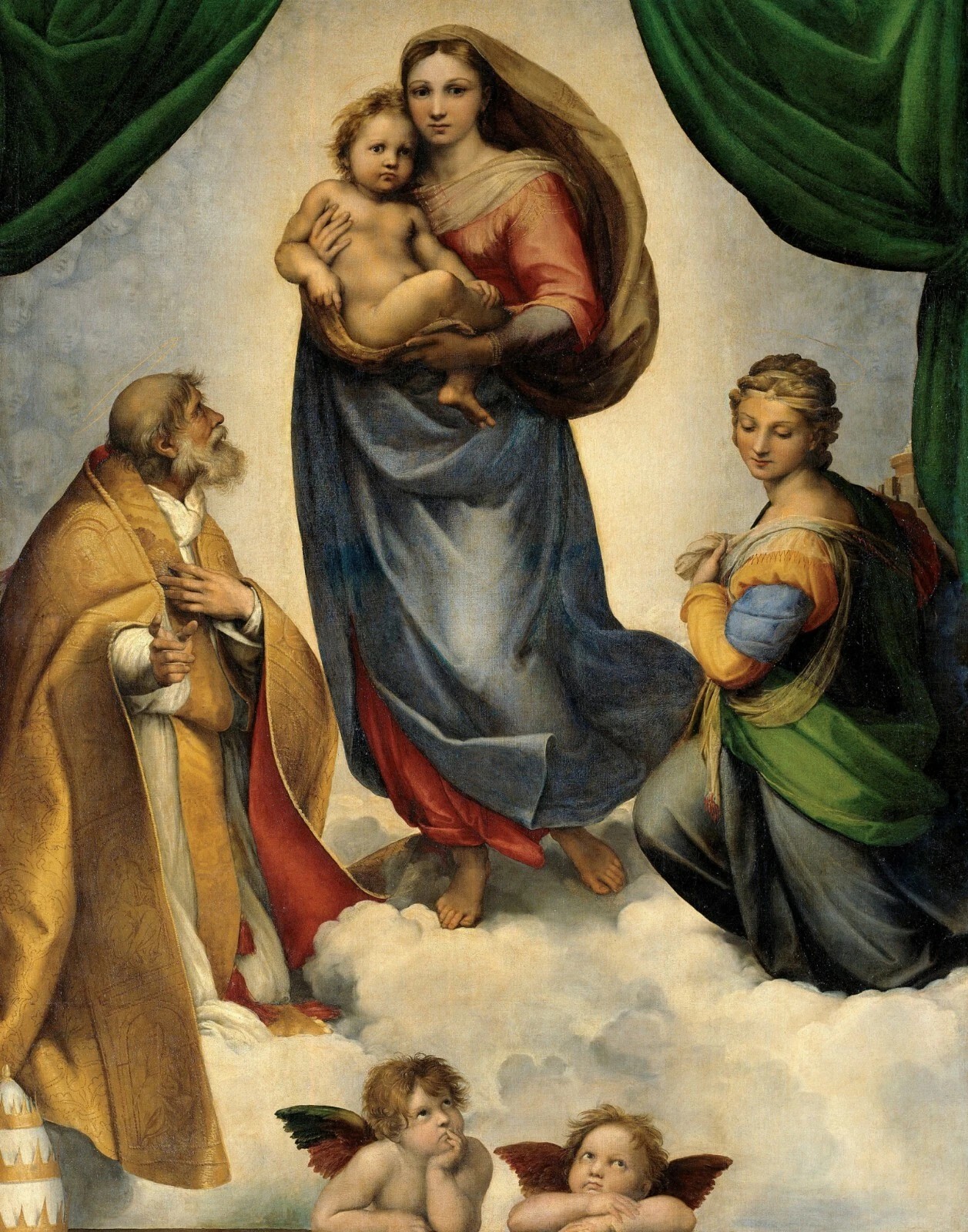 Sistine Madonna – by Raphael wall Art Home Decor