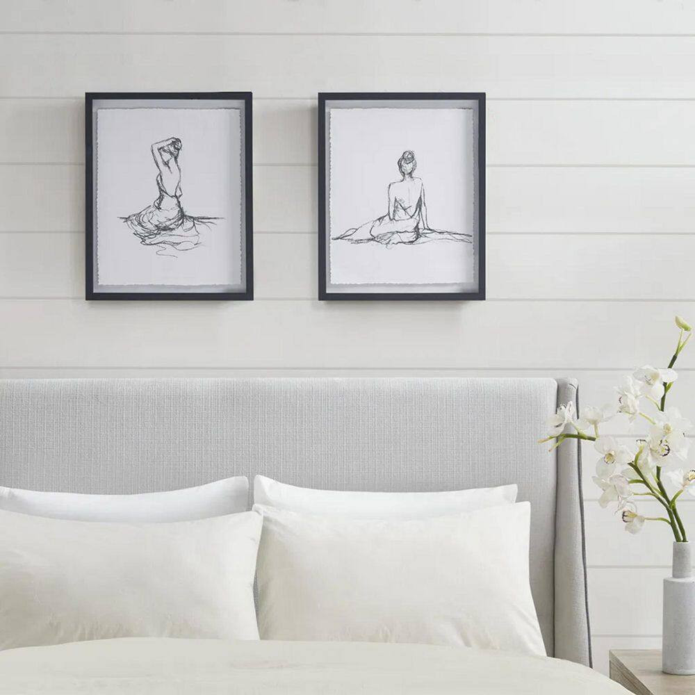 Framed Art Print 17 In. X 21 In. Sketch 2-Piece Framed Glass and Matted Wall Art