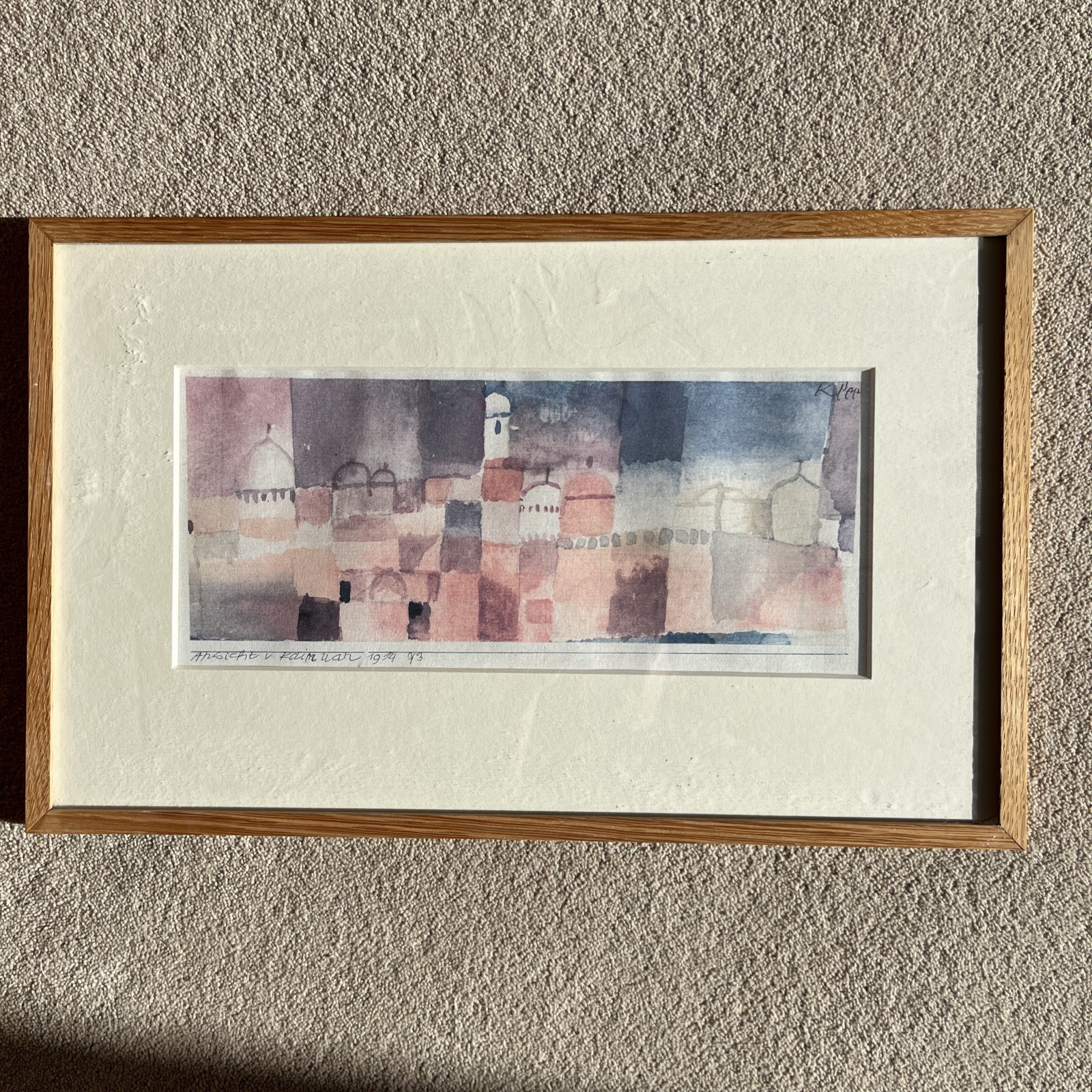 Paul Klee Framed Print View Of Ansicht von Kairuan – 49cm x 30cm incl Wood Frame