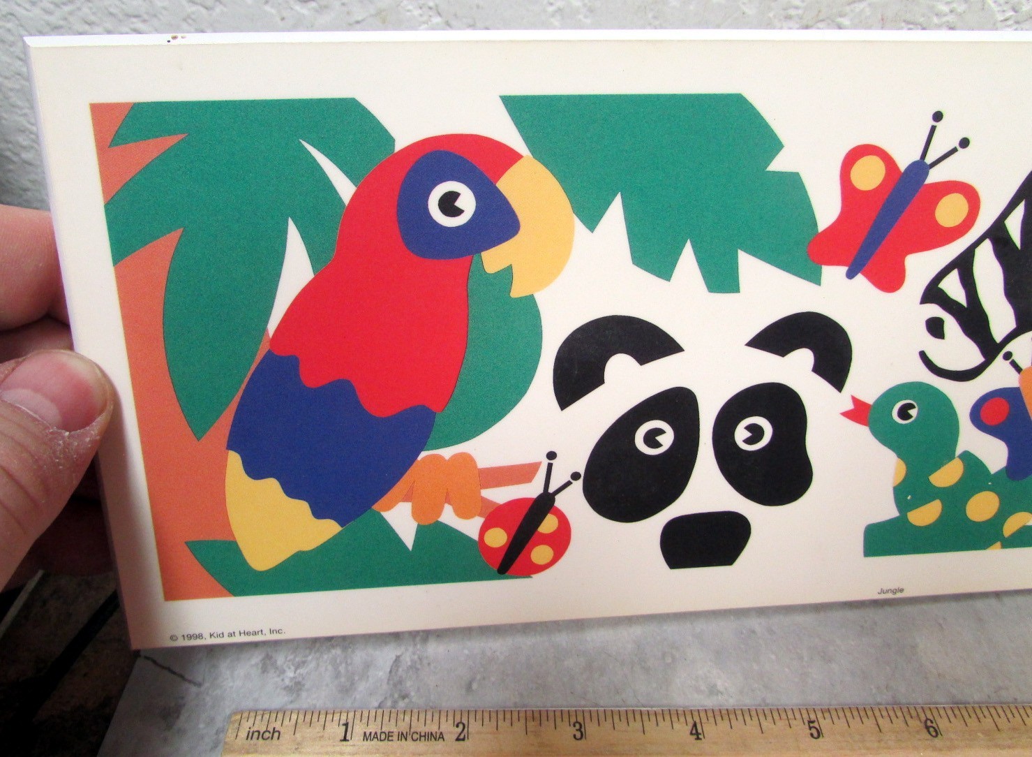 Jungle, Beautiful 14 x 5 Art print on wood, by Alaska Artist Deanna Hemmen