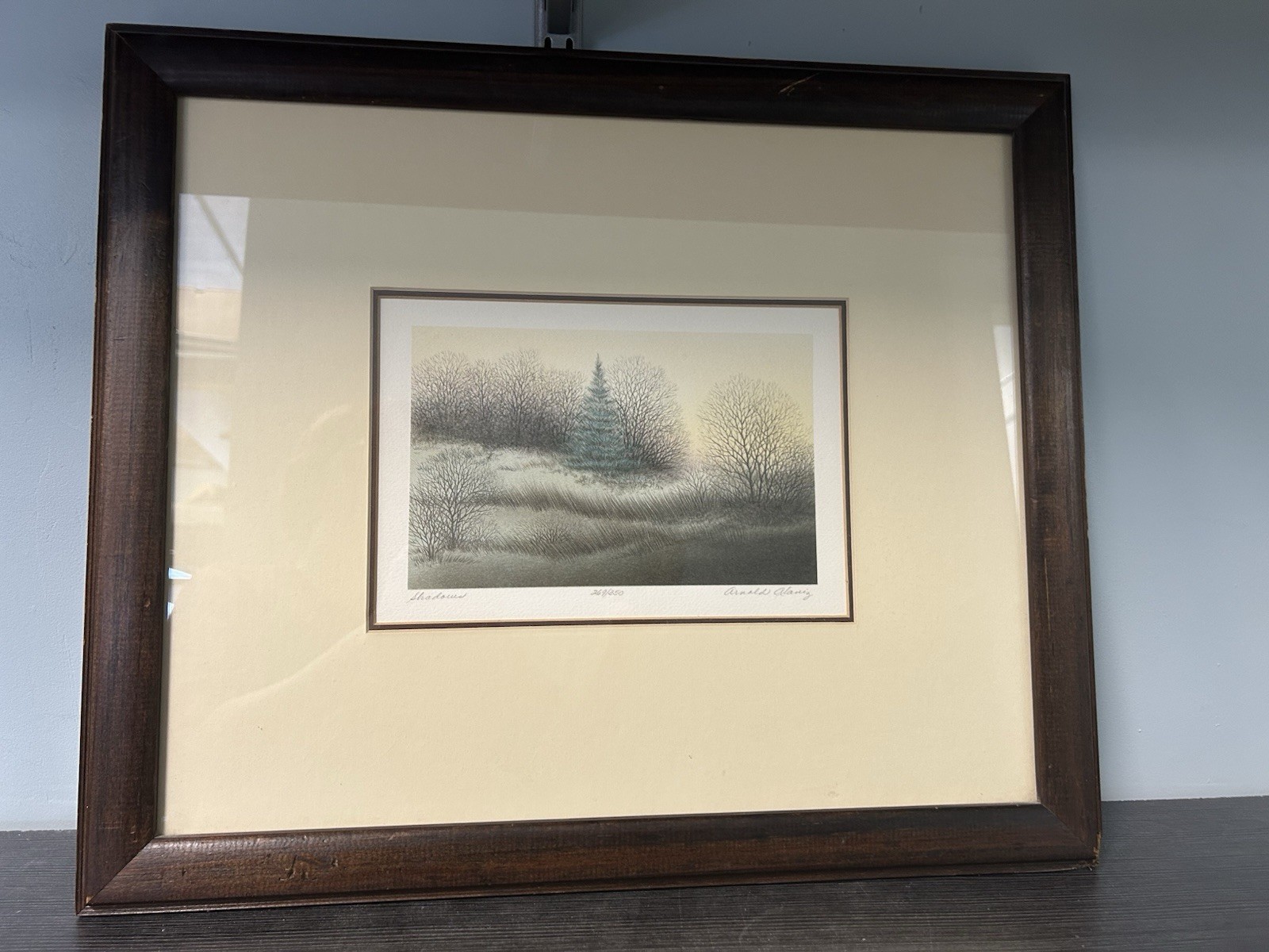 Arnold Alaniz Signed and Numbered Litho, pencil “Shadows”