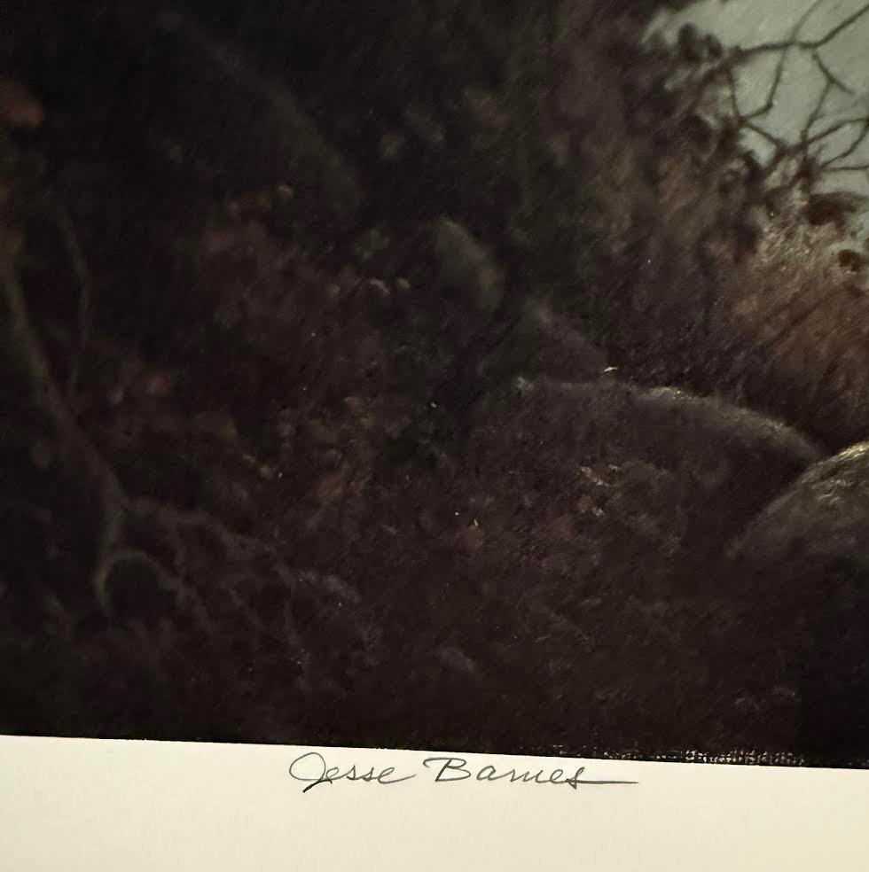 Jesse Barnes Moonlight Camp Signed And Numbered Image Size : 20″ x 26″ LAST ONE