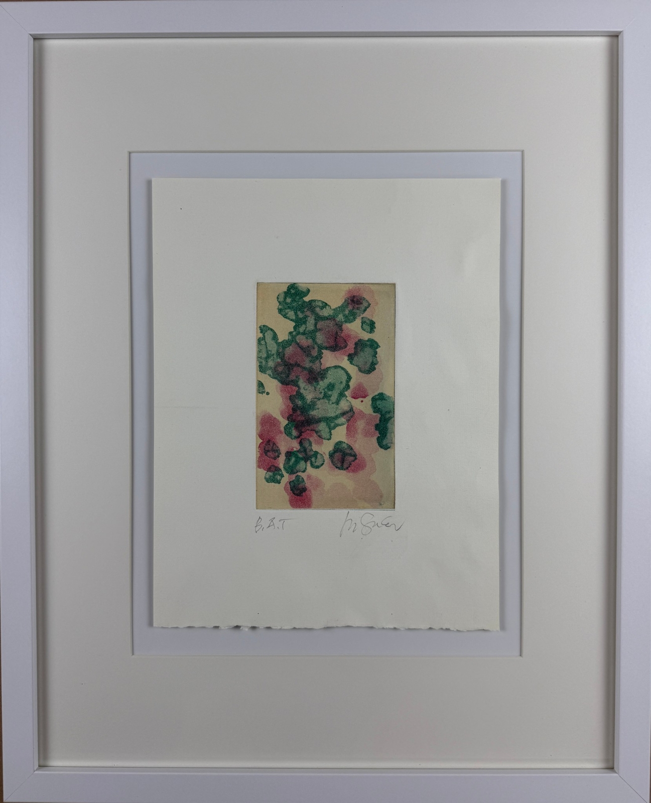 ROGER VON GUNTEN Swiss-Mexican artist original Bon a Tirer engraving signed fram
