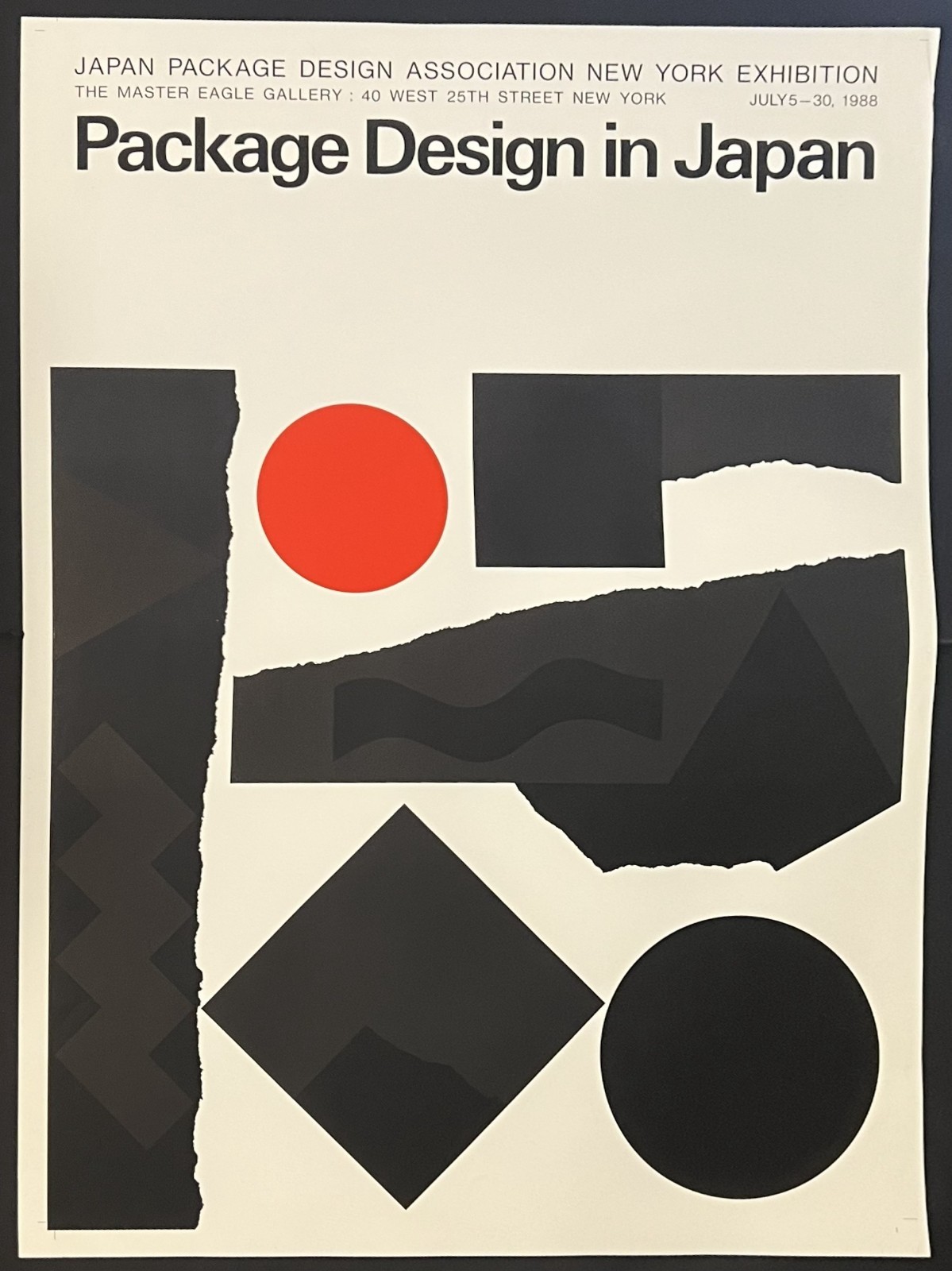 1988 Package Design in Japan New York Exhibition Poster – Master Eagle Gallery