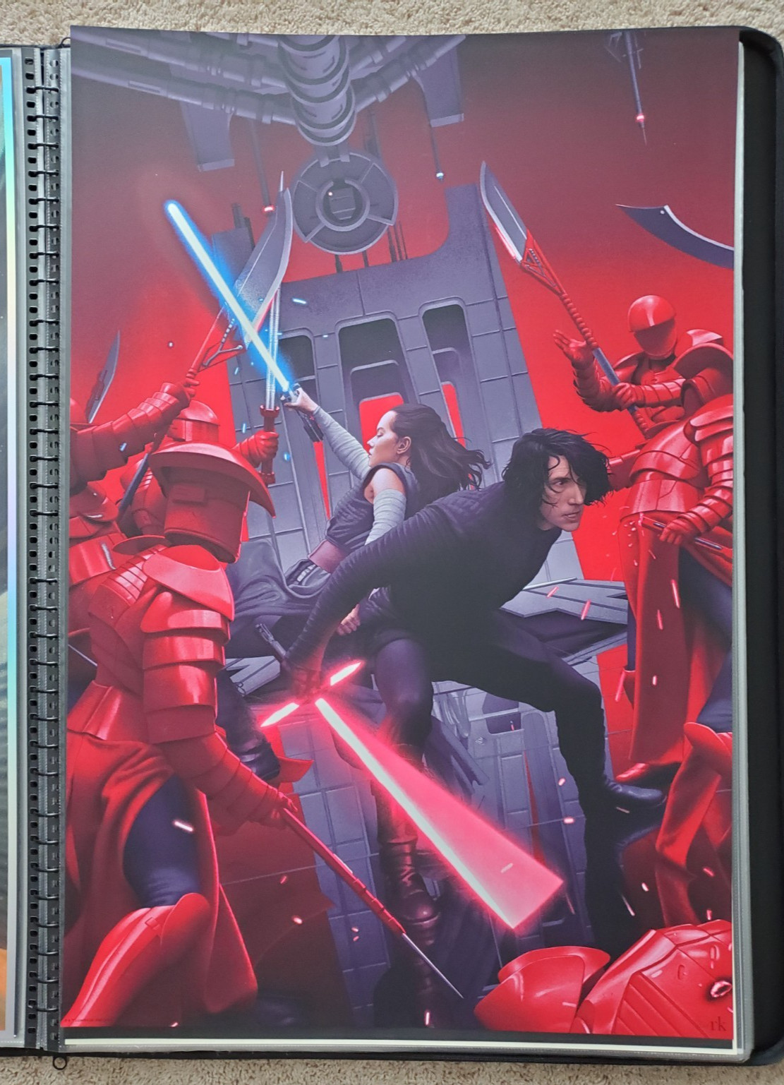 The Last Jedi True Enemy Rory Kurtz Glow in Dark Variant Print Poster x/225