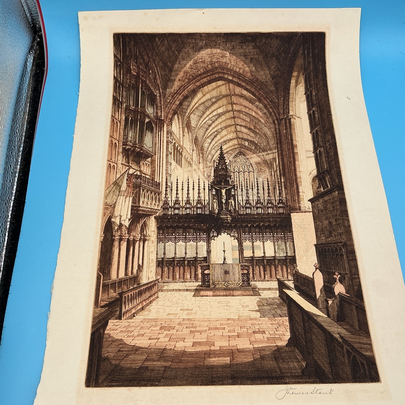 Rembrandt Guild Artists Proof. J Lewis Stant. Chester Cathedral