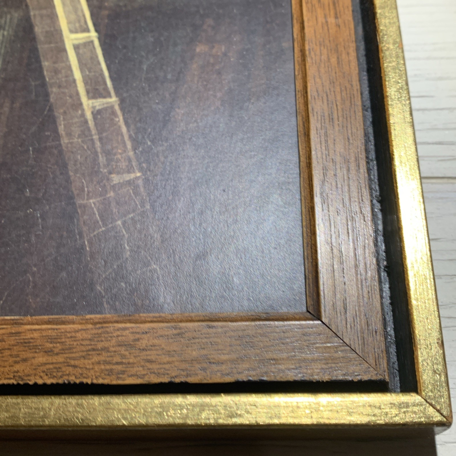1920-1950s Print Carl Spitzweg Bookworm Framed Art Liechtenstein Gallery Vienna