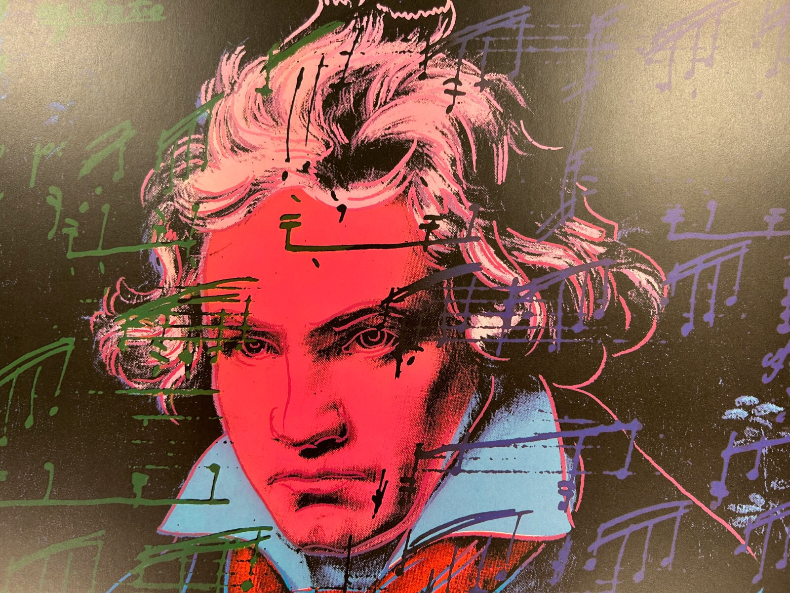 Beethoven Pink book, 1992 by Andy Warhol Offset Lithograph Poster 23.25×23.25