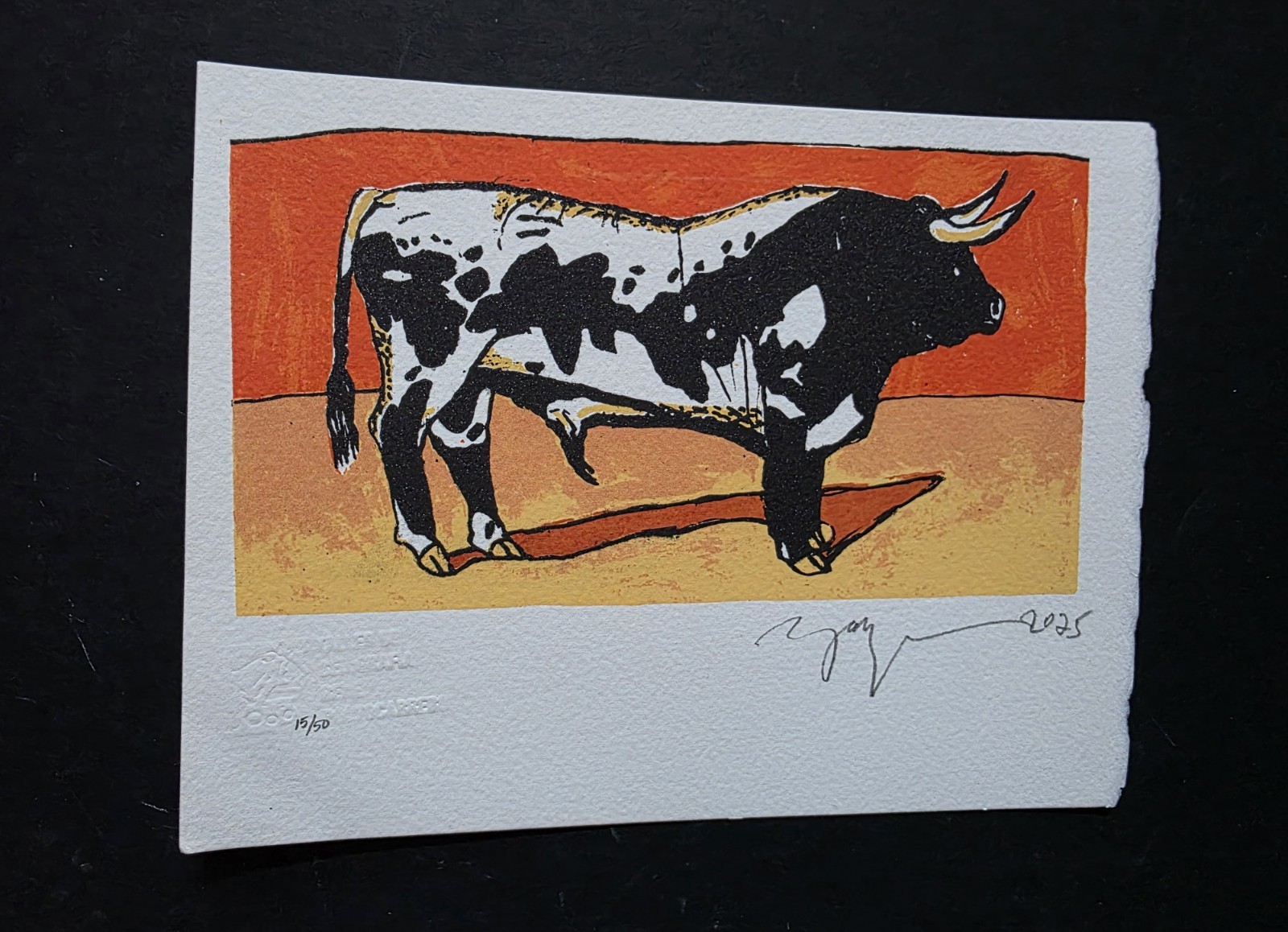 PLAZA de TOROS #4 / Signed CUBAN Bullfighting Serigraph by CUBA Art Master ZARZA