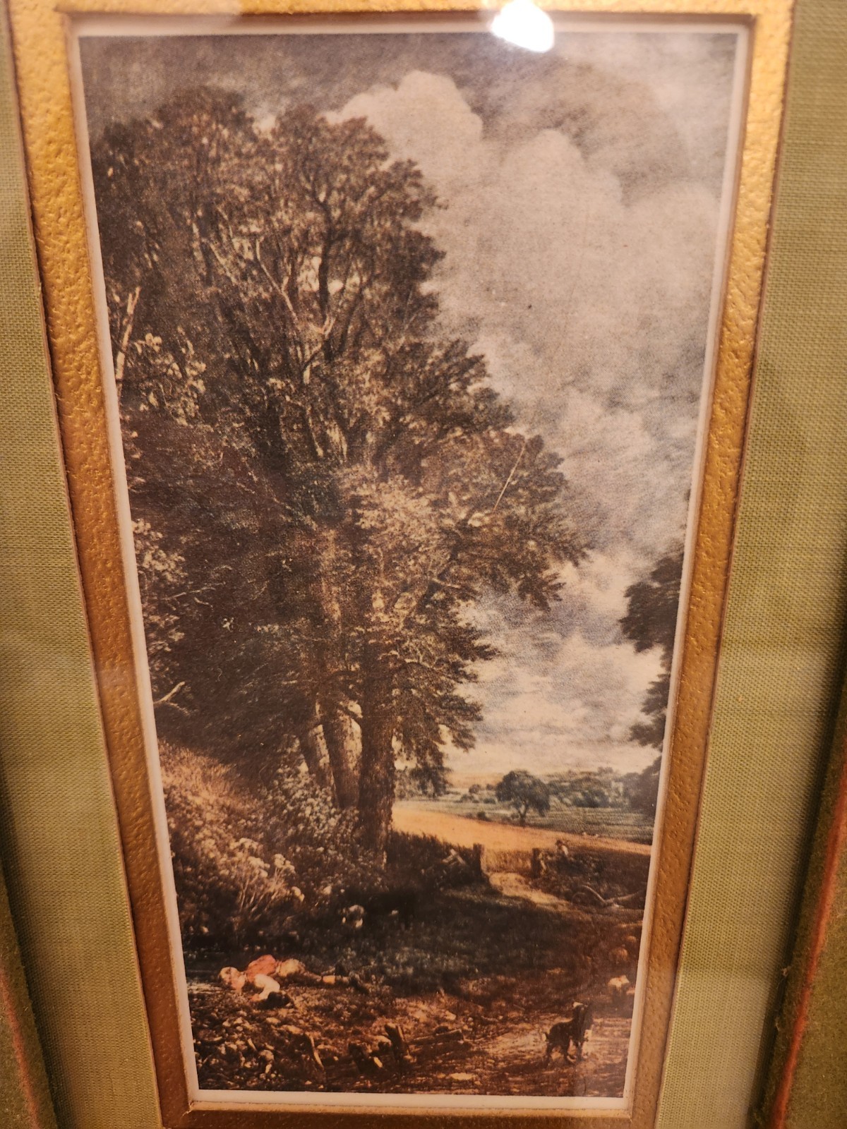 Three Framed Prints: Flatford Mill, The Cornfield, Glover Leaf By John Constable