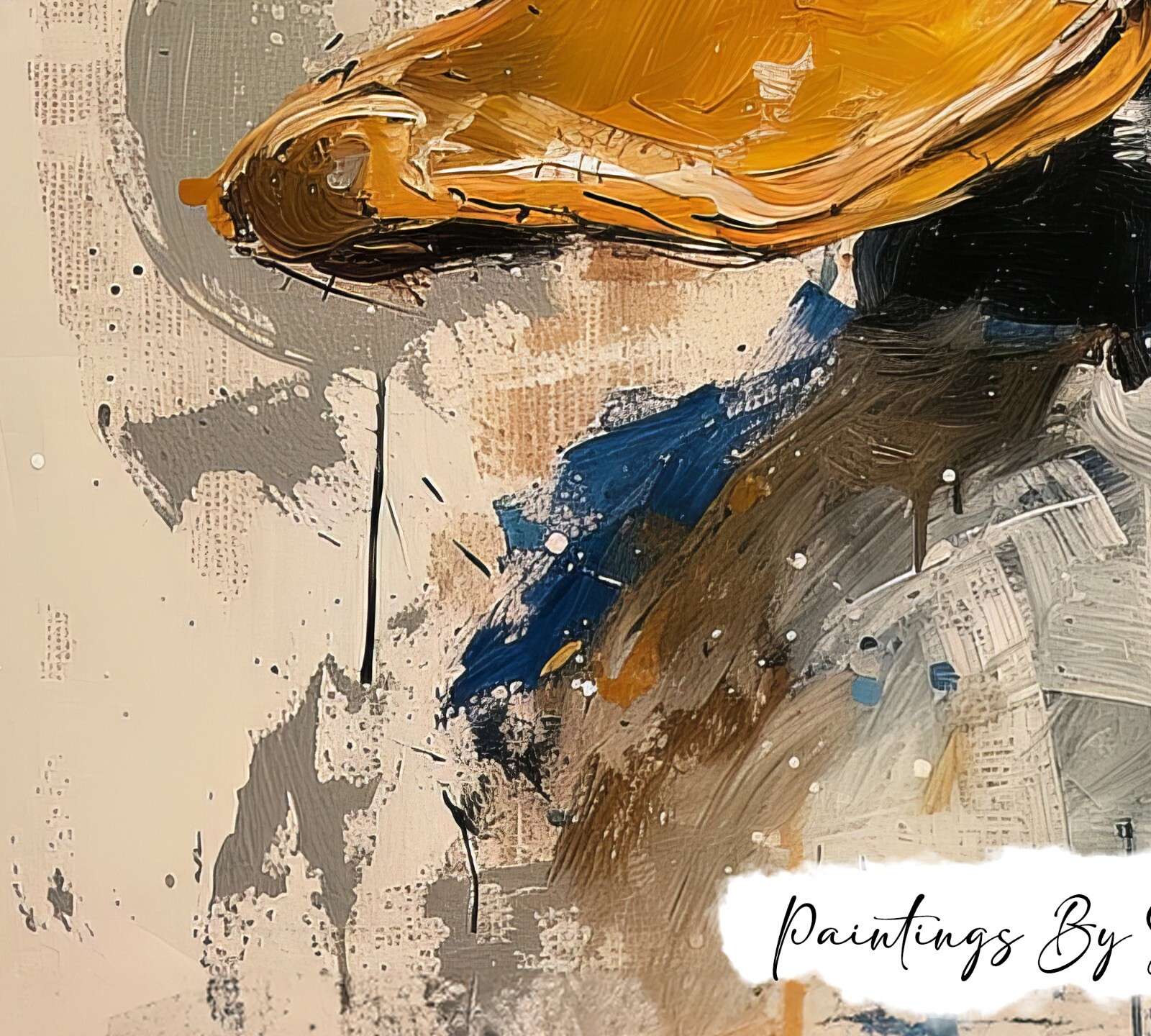 Vivid Impasto Duck Portrait, Charming Print 5″x7″ on Matte Paper