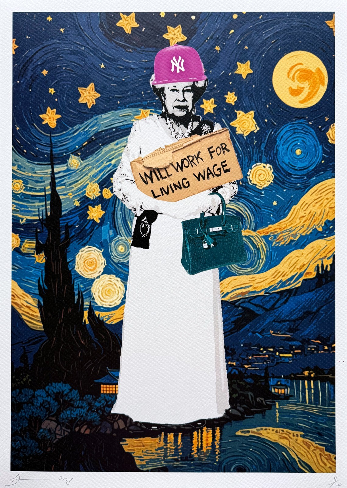 Death NYC “Queen” original signed limited edition print with COA
