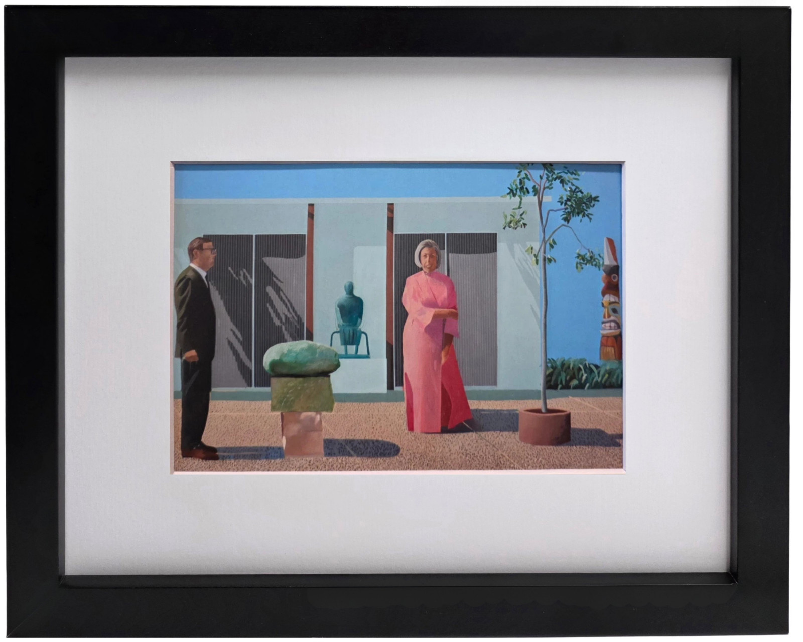 DAVID HOCKNEY American Collectors Fred and Marcia Portrait Modern Art Print