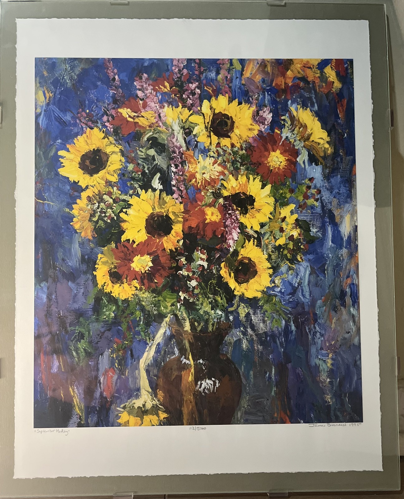 Summer Medley, James Brandess, Michigan Art, Signed & Numbered, Matted (1995)