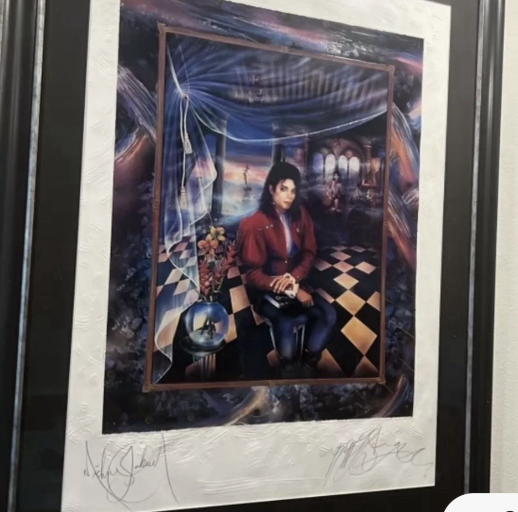 Michael Jackson “The Book” Mixed Media Artgraph Hand Signed By MJ