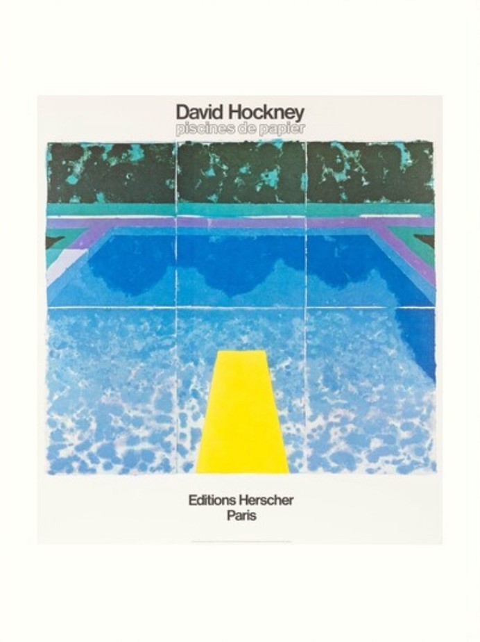 David Hockney Piscines de Papier Print