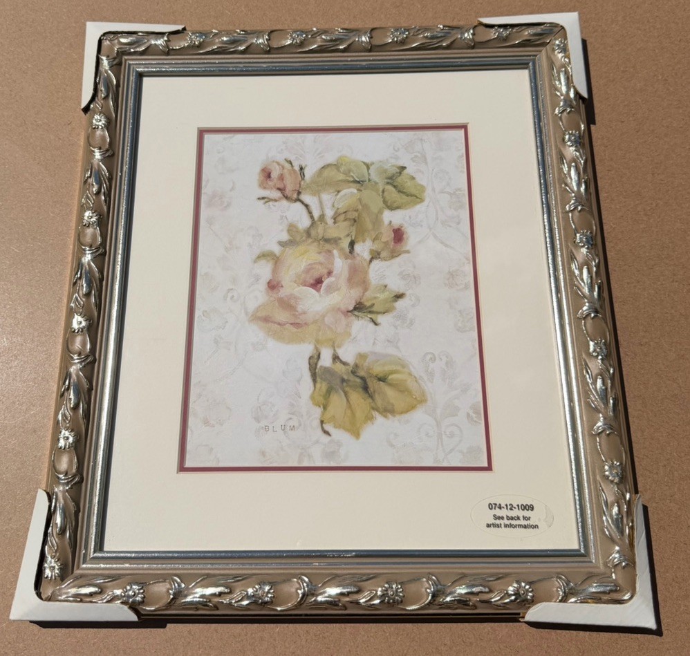 Blum Tropical By Cheri Blum Framed Art 2001 Vintage New Never Used