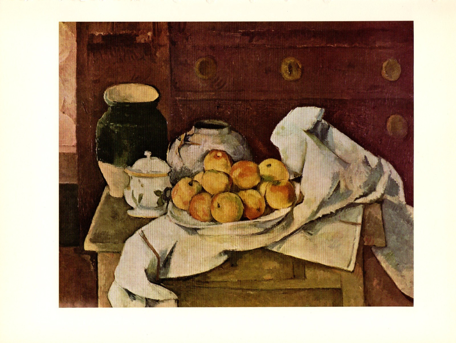 1963 Vintage Cezanne “Still Life” Lovely Color Offset Art Plate Lithograph Print