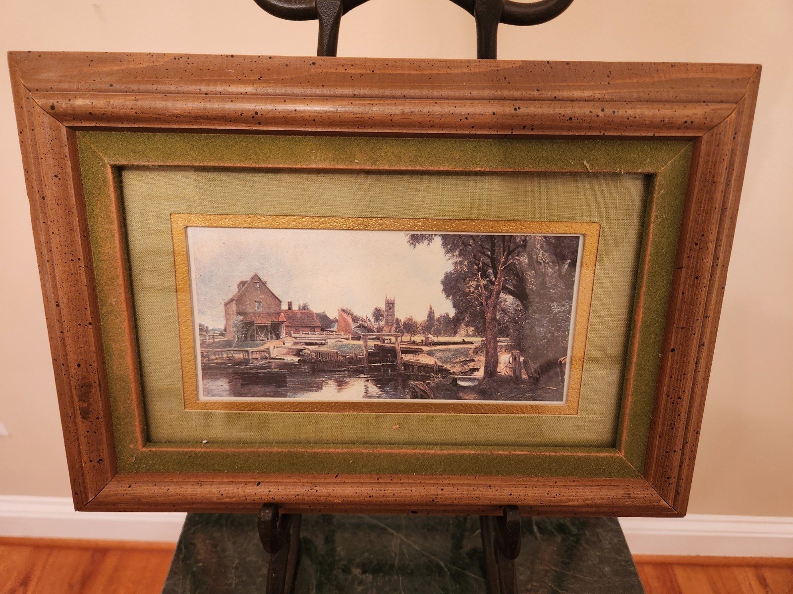 Three Framed Prints: Flatford Mill, The Cornfield, Glover Leaf By John Constable